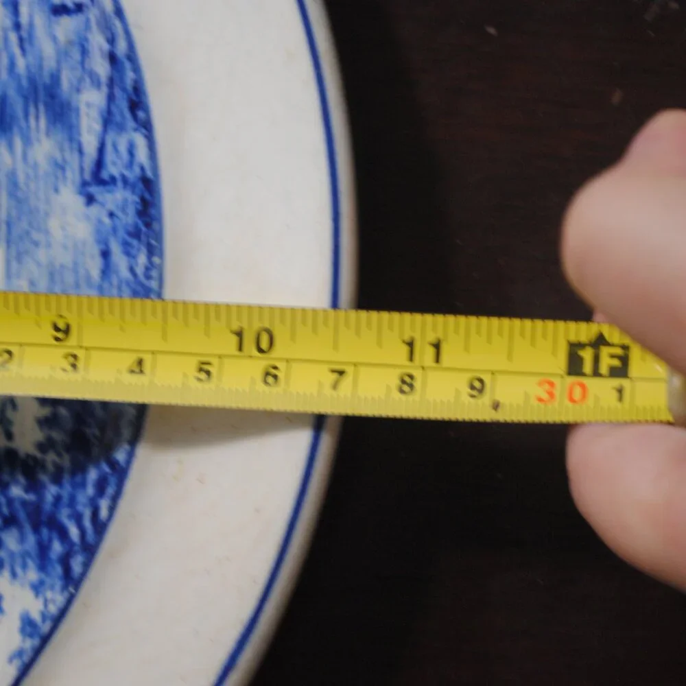 Vintage Blue & White Divided Plate Made in Germany